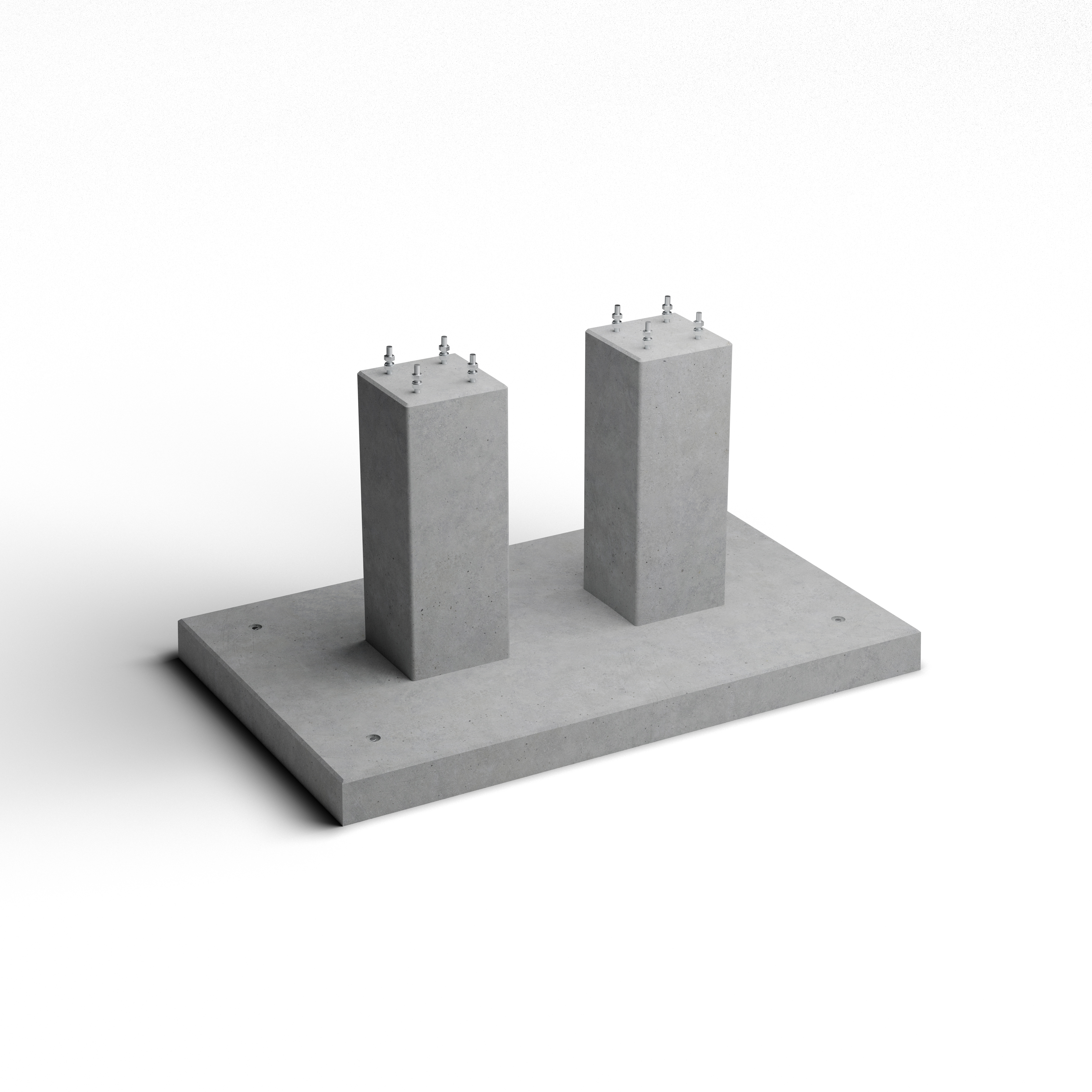 Fundament-Dubbelfundament med bultgrupp M30